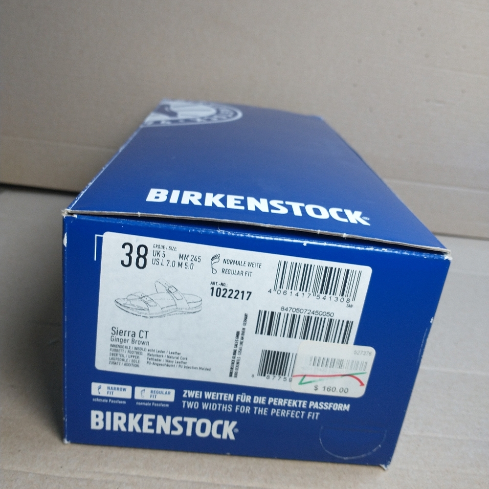 Birkenstock Sierra Sandals Size 38 Regular Width Leather - Picture 14 of 14